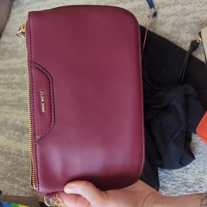 NWT Nine West Maroon clutch